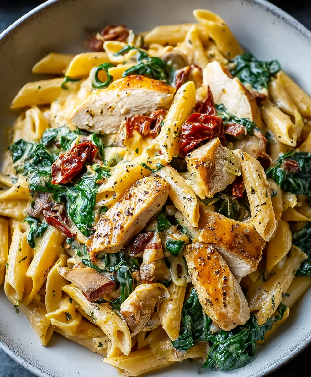 Tuscan Chicken Pasta Recipe - Creamy & Delicious