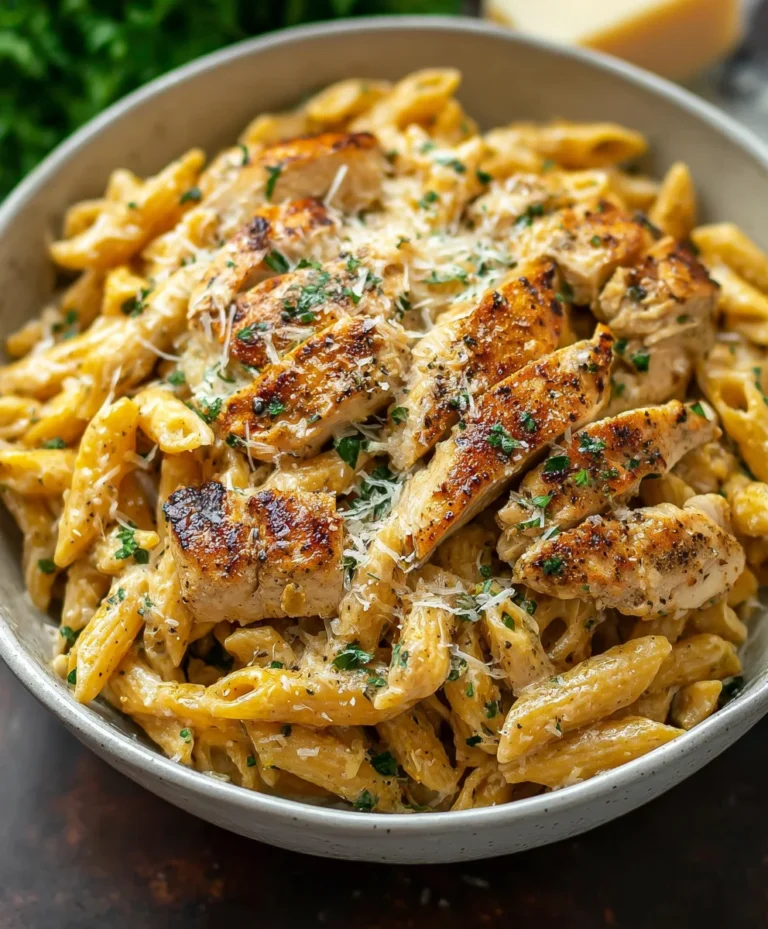 Healthy Garlic Parmesan Chicken Pasta Recipe