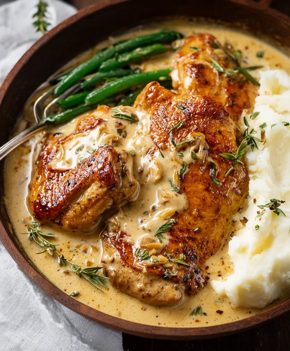 Easy Creamy Garlic Chicken - Delicious & Quick Recipe