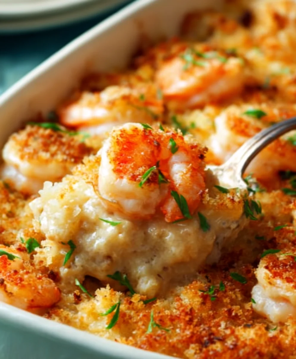 Easy Shrimp Casserole Recipe - Creamy Delicious Dinner