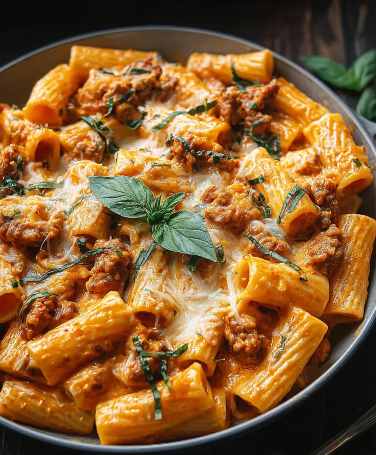 Creamy Beef Sausage Rigatoni – Easy Weeknight Dinner