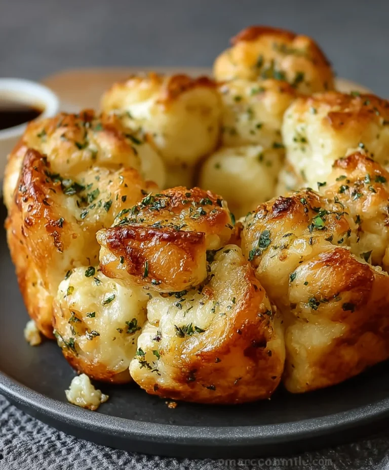 Garlic Monkey Bread Recipe- Irresistible Pull-Apart Flavor