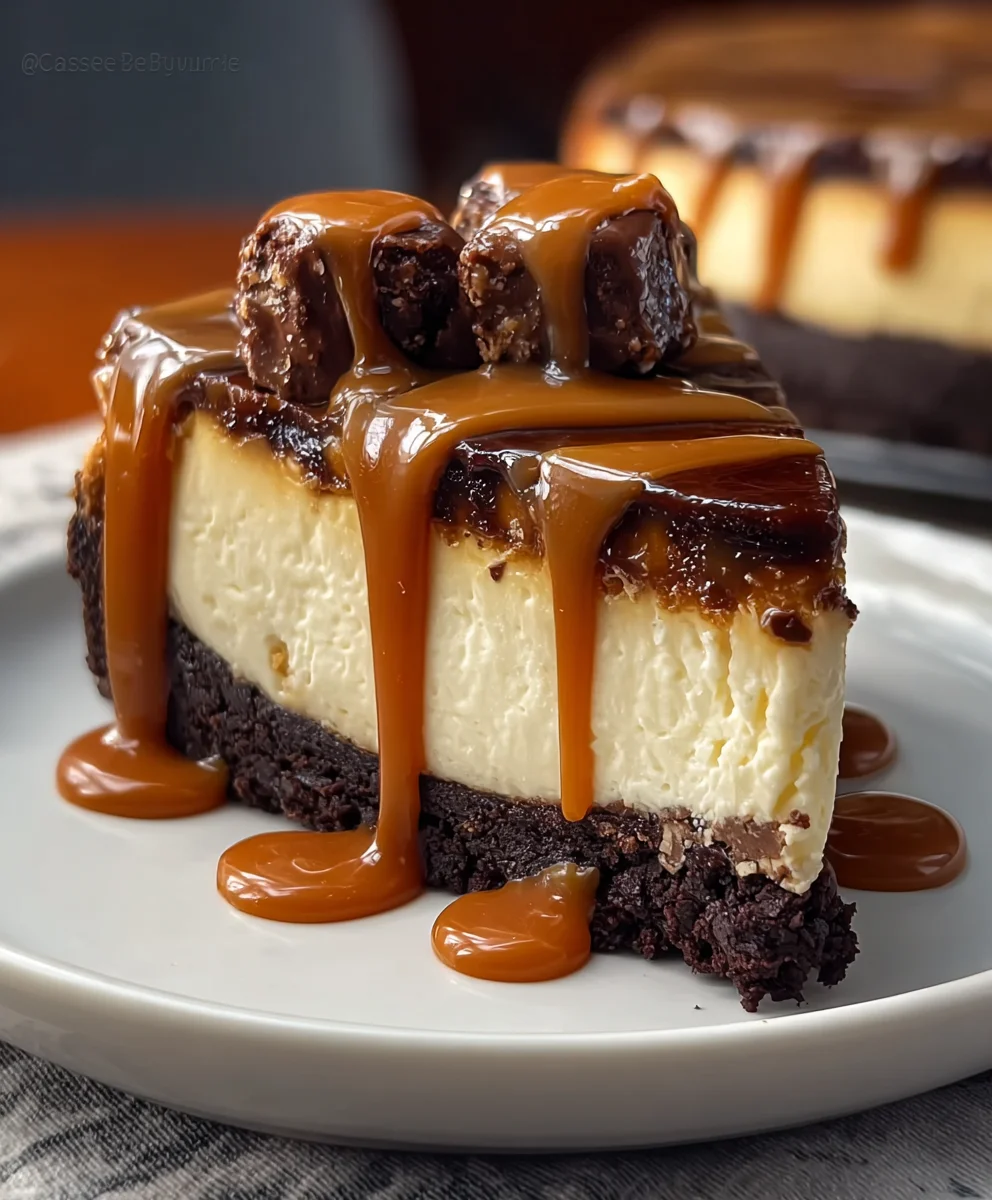 Caramel Brownie Cheesecake Recipe-Decadent Dessert