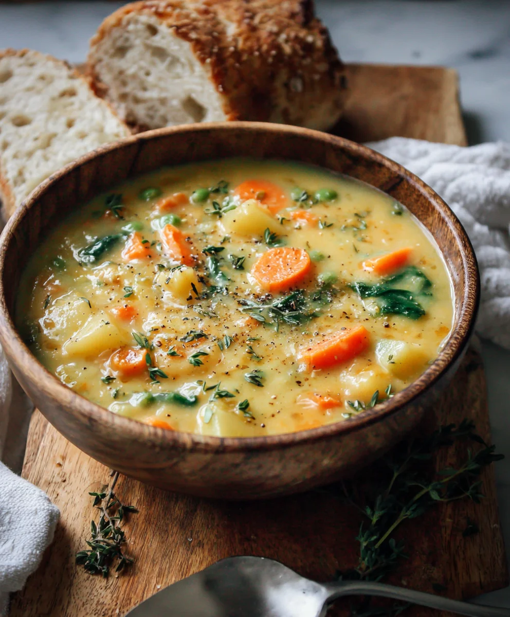 Easy One-Pot Creamy Vegetable Soup Recipe