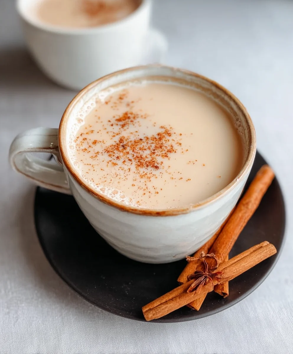 Homemade Vanilla Cinnamon Milk Tea-Wellness Drink
