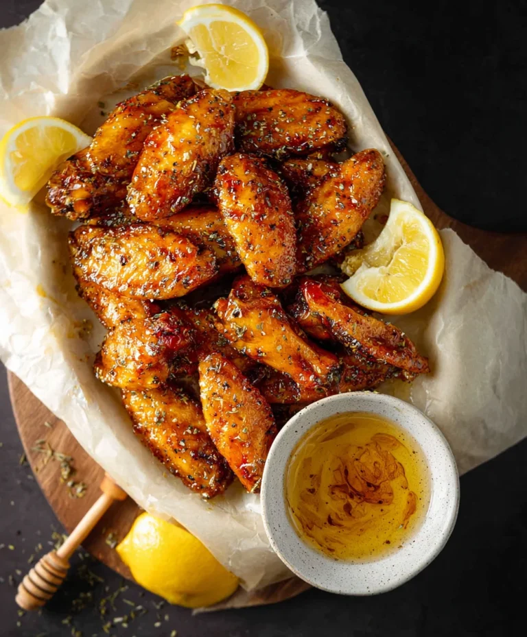 Honey Lemon Pepper Wings-Easy Recipe