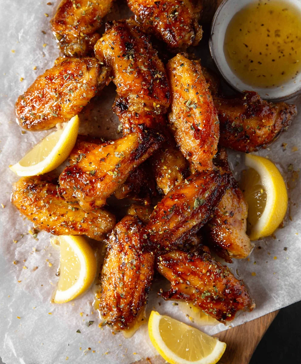 Honey Lemon Pepper Wings-Easy Recipe