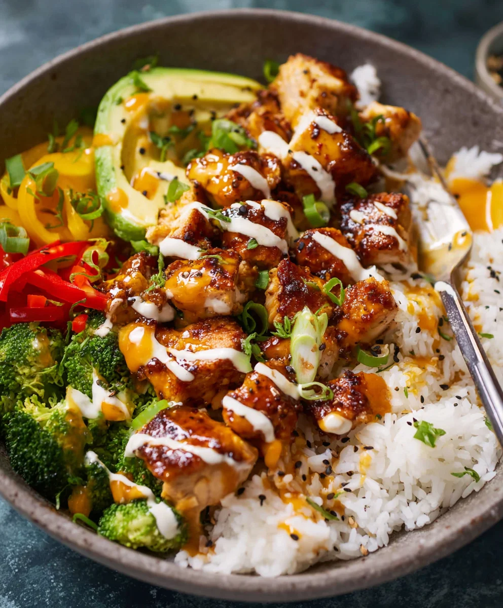 Easy Sticky Chicken Bowls Recipe - Delicious Quick Meal
