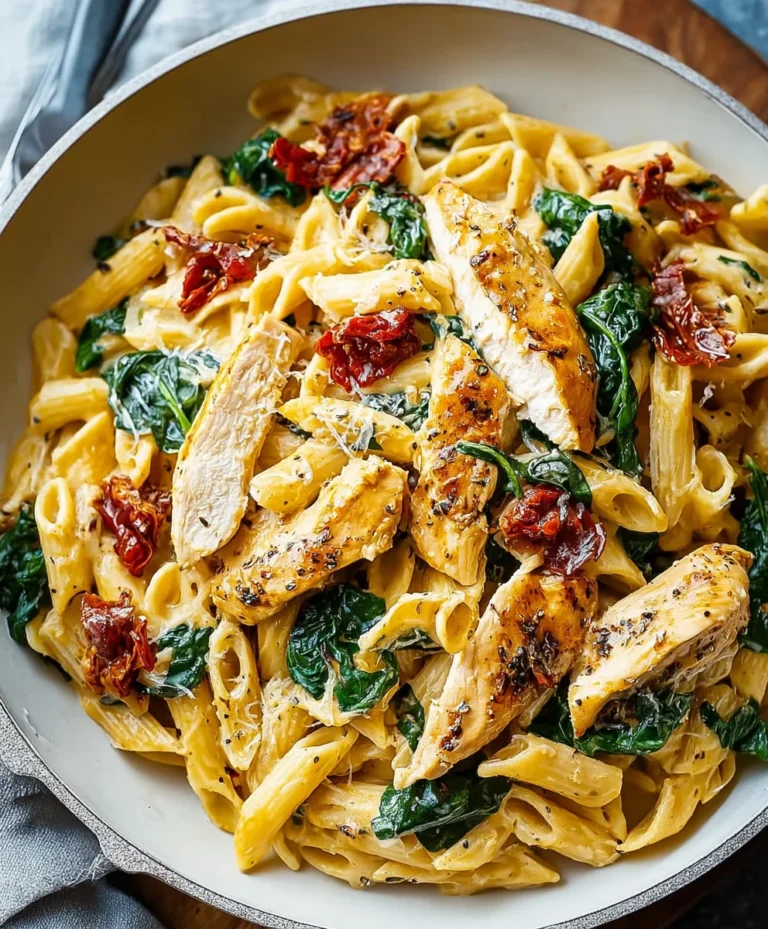 Tuscan Chicken Pasta Recipe – Creamy & Delicious
