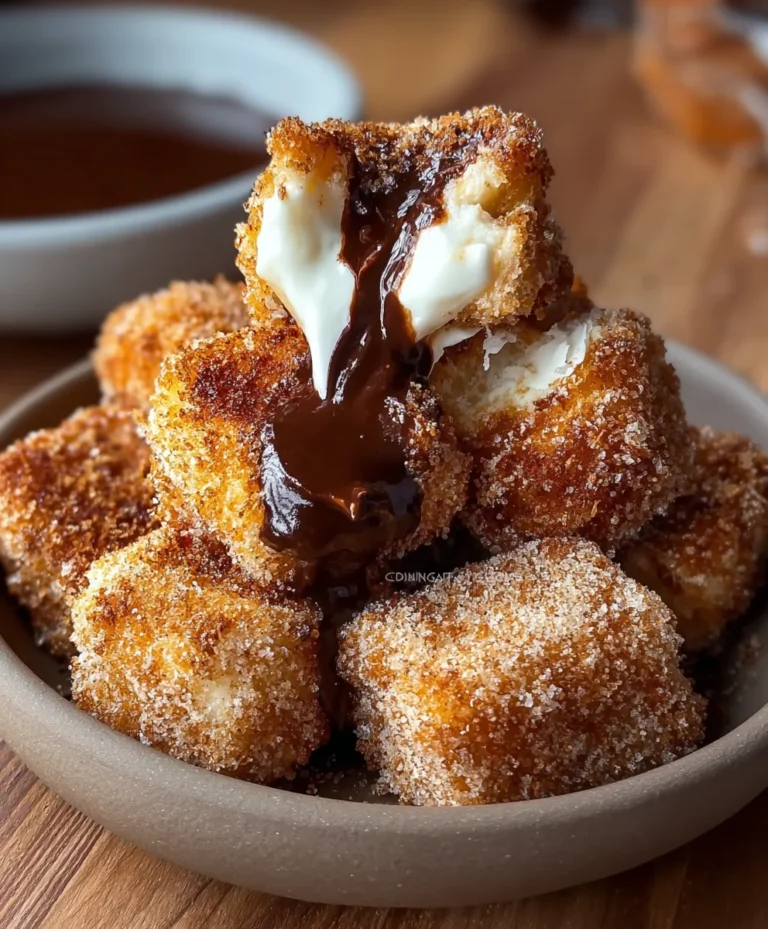 Smores Churro Nuggets-Decadent Chocolate & Marshmallow Bliss
