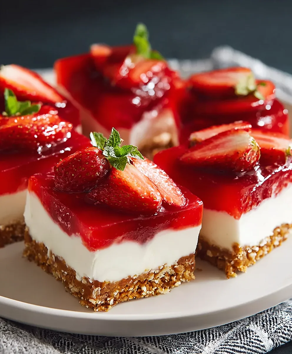 Strawberry Pretzel Salad-Sweet Salty Dessert Bliss