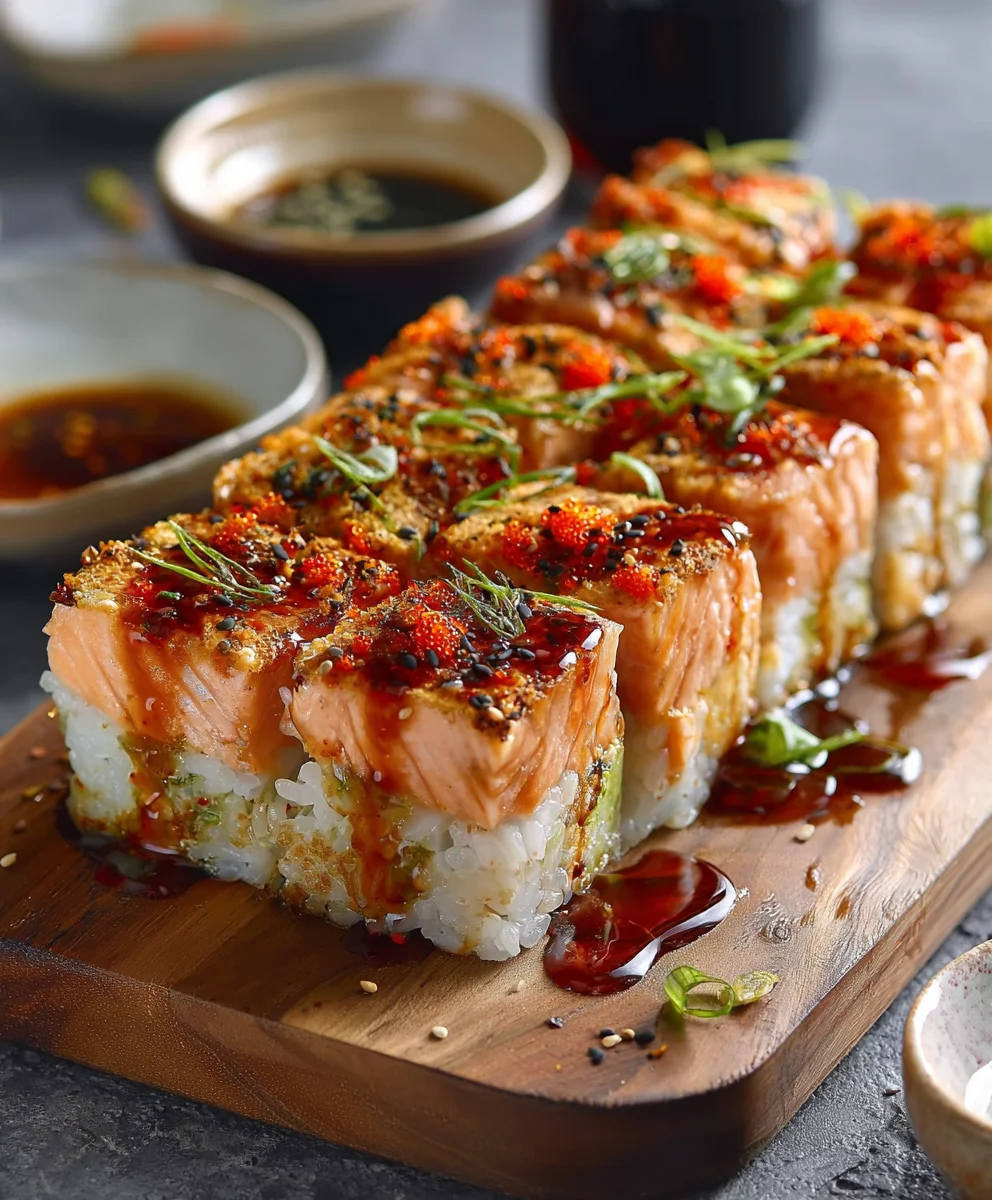 Spicy Salmon Sushi Bake-Easy Delicious Recipe