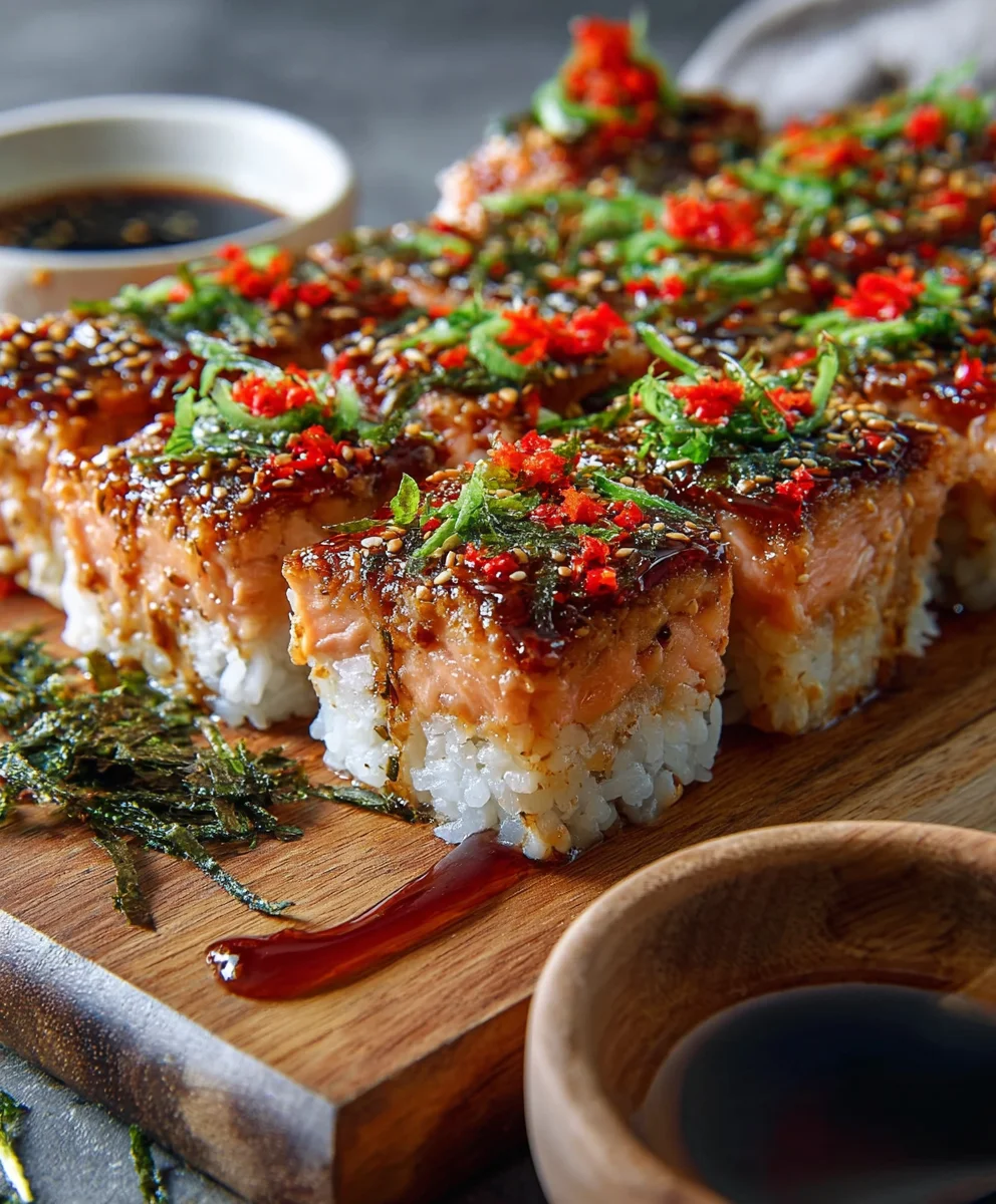 Spicy Salmon Sushi Bake-Easy Delicious Recipe