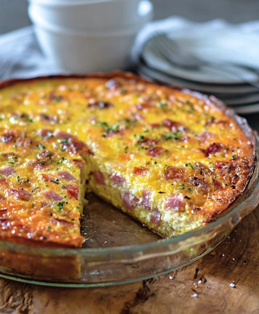 Keto Beef Beef Ham Cheese Quiche Recipe-Low Carb Delight