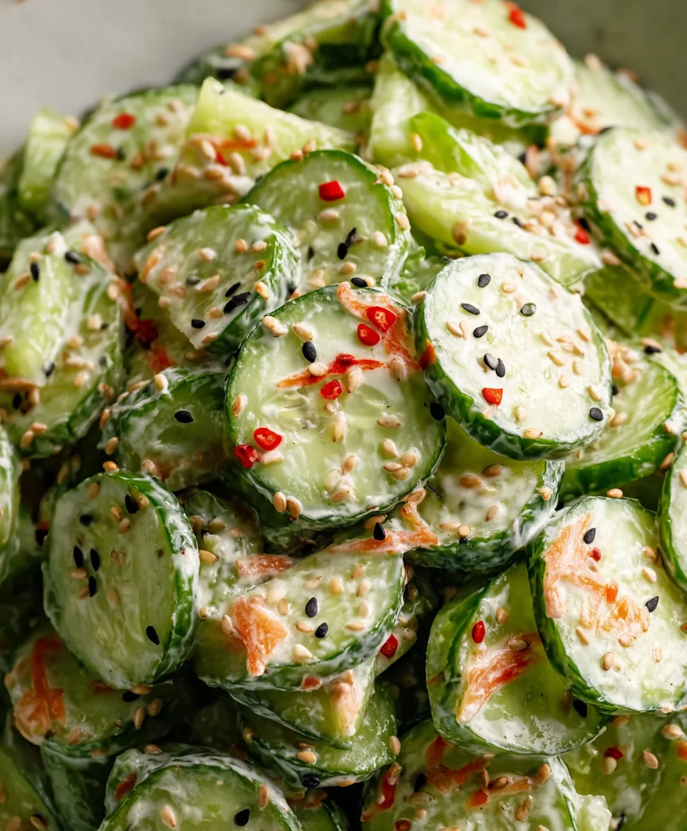 Easy California Roll Cucumber Salad - Fresh & Quick