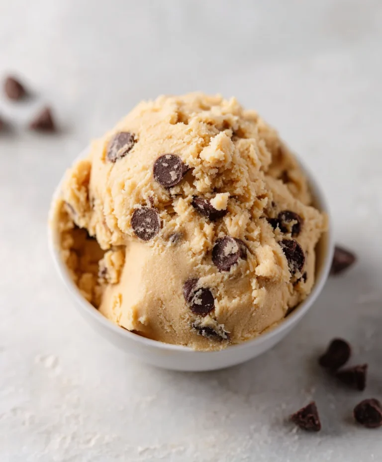 Edible Chocolate Chip Cookie Dough-Safe & Delicious
