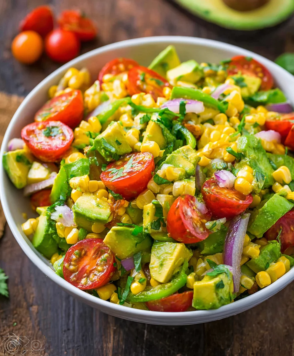Easy Avocado Corn Salad Recipe - Fresh & Flavorful