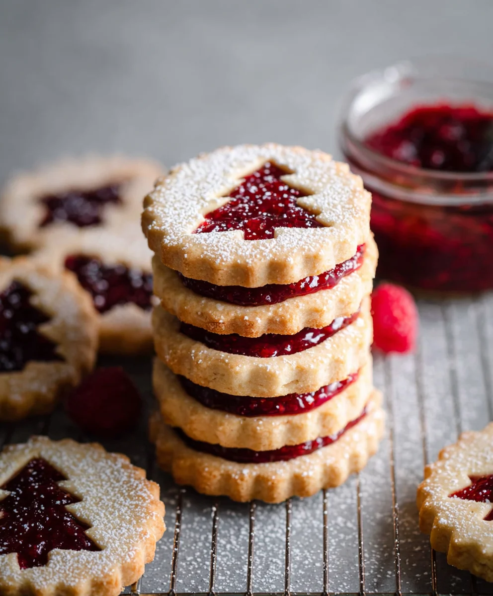 Raspberry Linzer Cookies-Classic Sweet Treat