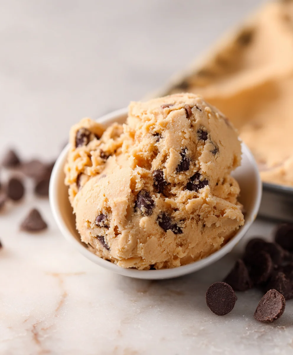 Edible Chocolate Chip Cookie Dough-Safe & Delicious