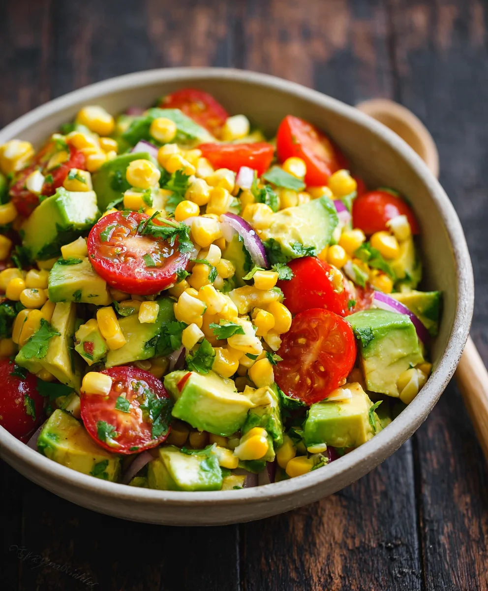 Easy Avocado Corn Salad Recipe - Fresh & Flavorful
