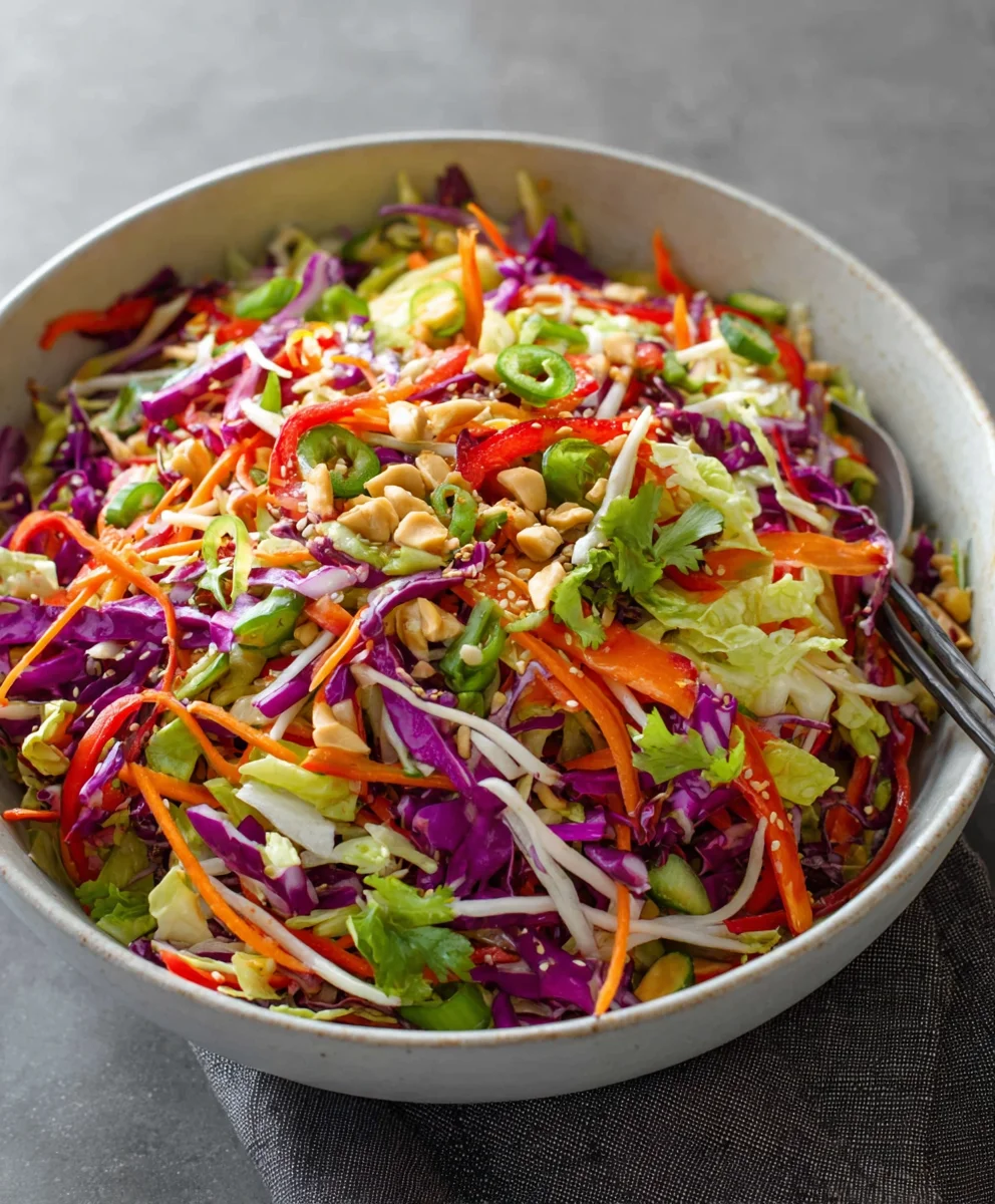 Quick Asian Chopped Salad- Beef & Veggie Delight