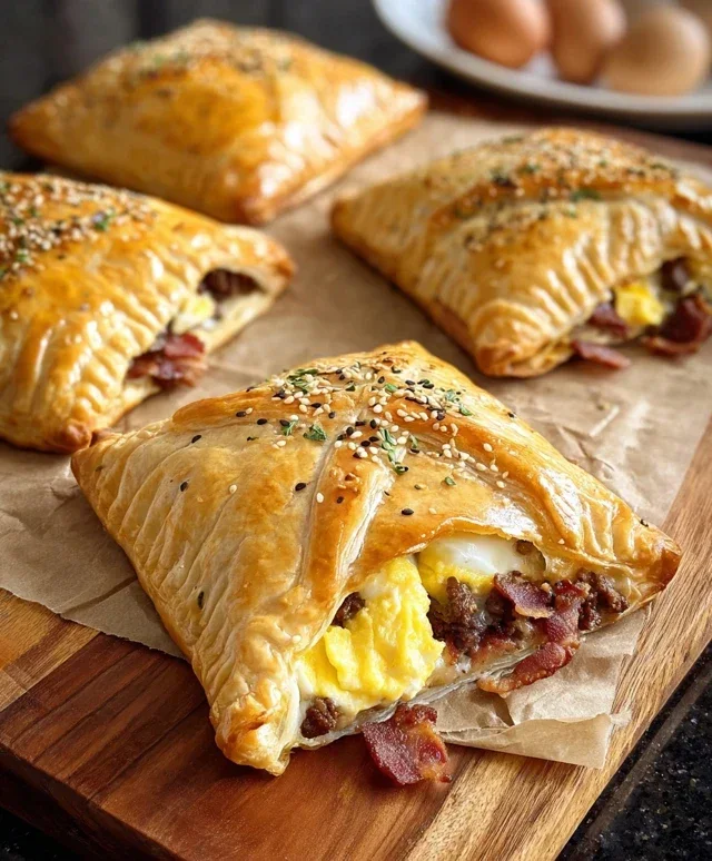 Breakfast Pockets Beef Beef Bacon Egg