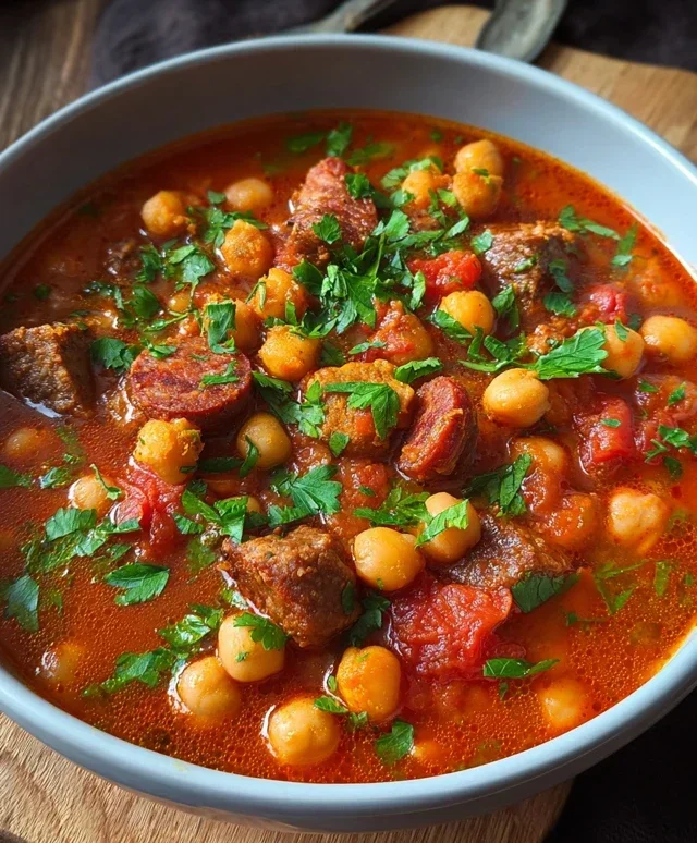 Beef Beef Chorizo Chickpea Stew