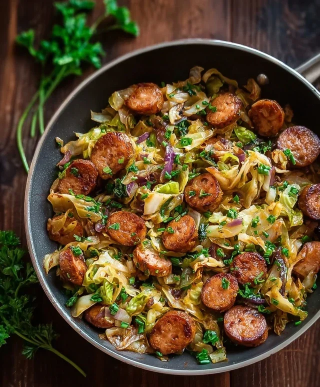 Easy Sausage and Cabbage Stir Fry