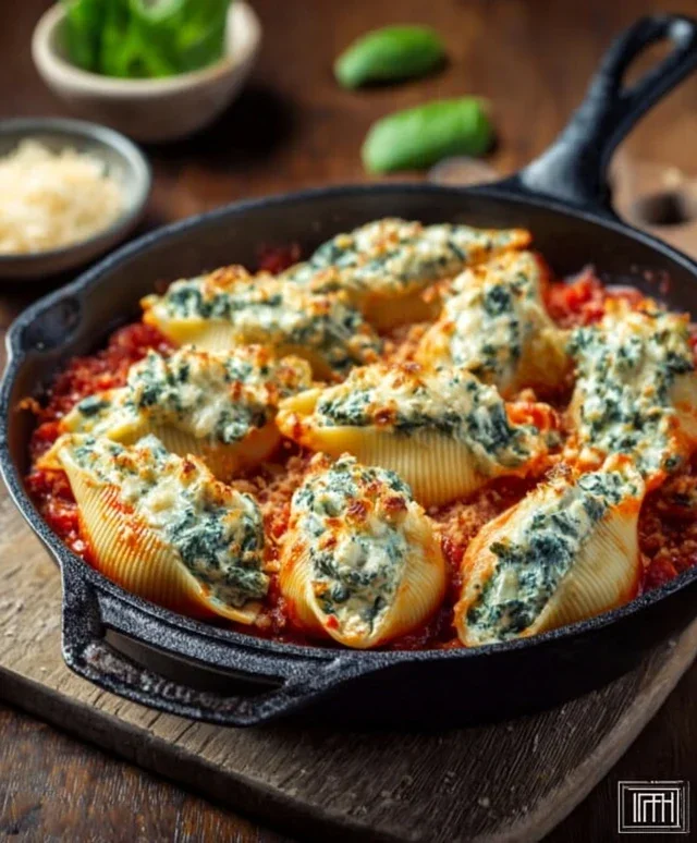 Spinach and Ricotta Stuffed Shells Recipe