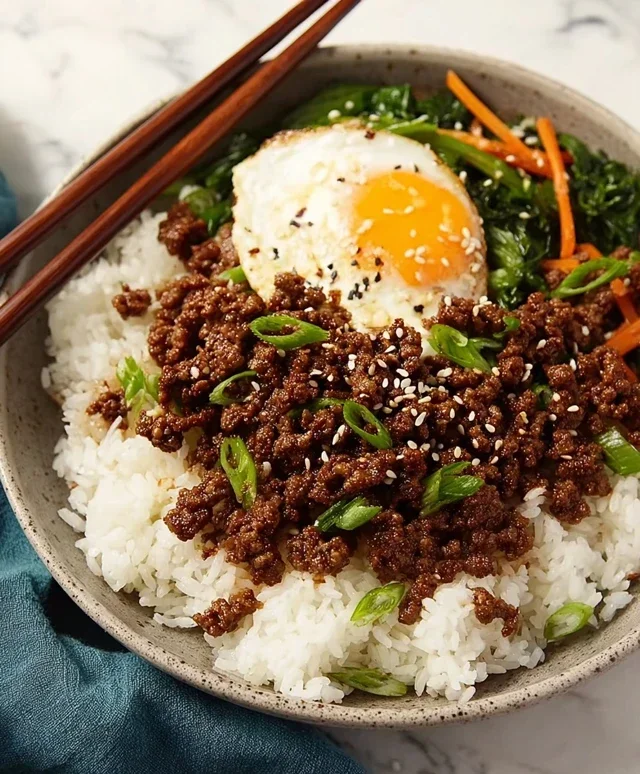 Korean Ground Beef Bowl (25-Minutes)