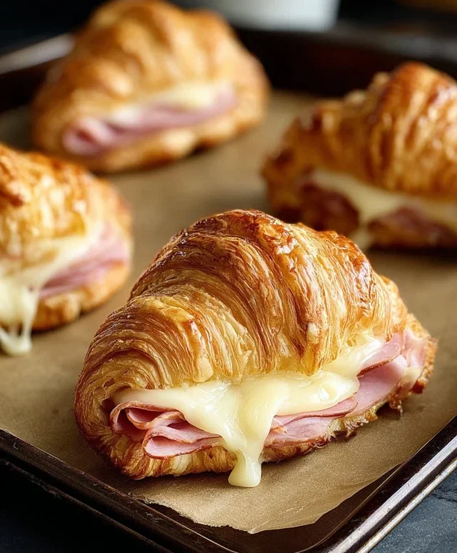 Turkey & Beef Beef Ham Croissant Melts