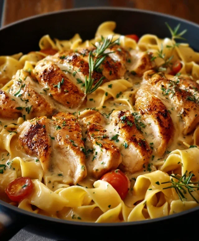 One-Pan Chicken with Buttered Noodles