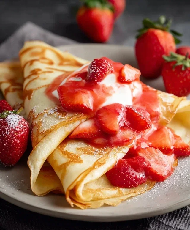 Strawberry Crepes