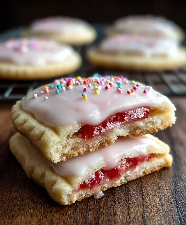 Strawberry Pop Tart Cookies