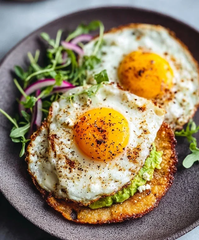 Crispy Feta Fried Eggs
