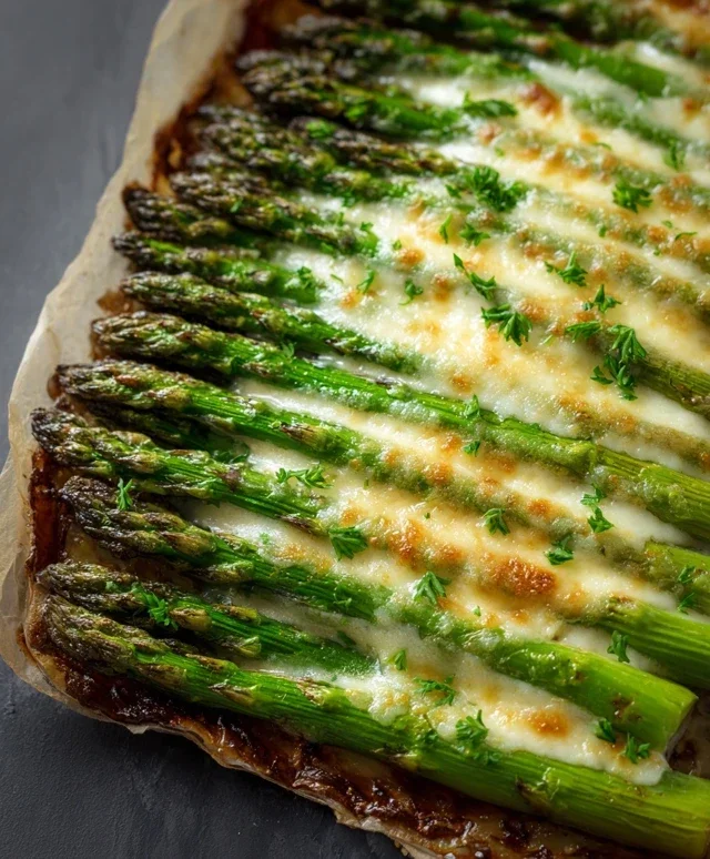 Cheesy Baked Asparagus