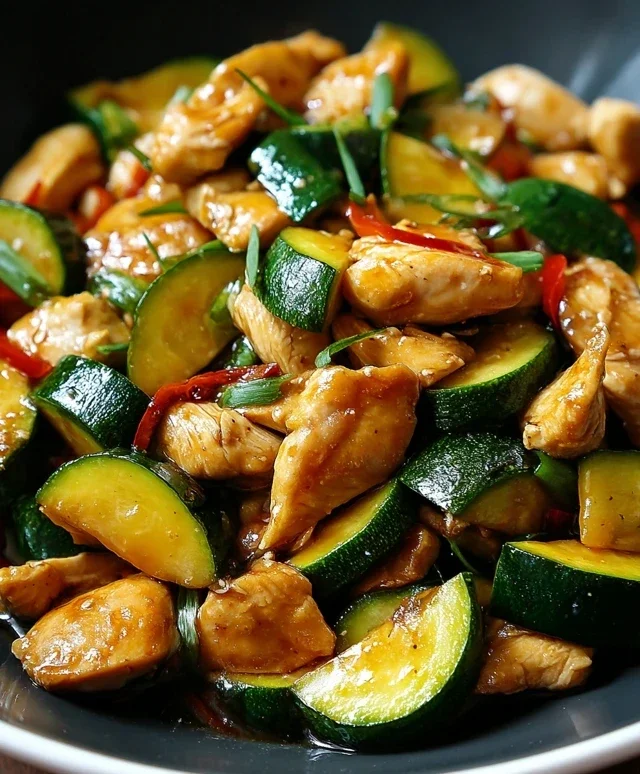 Chicken Zucchini Stir Fry