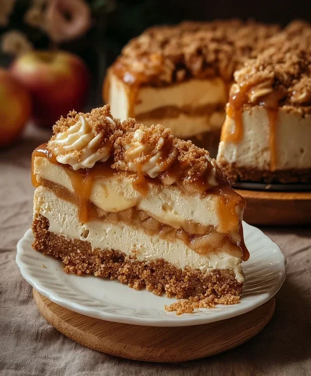 No bake Apple pie cheesecake