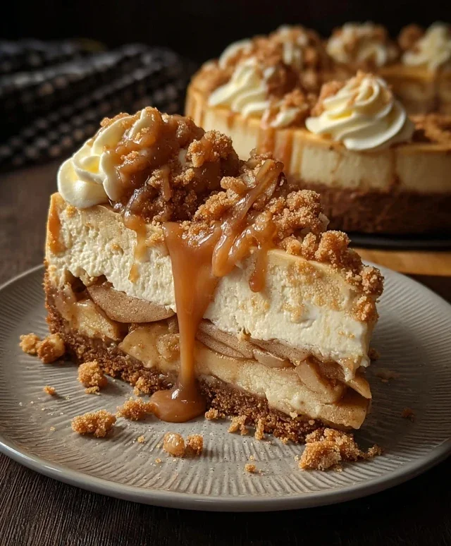 No bake Apple pie cheesecake