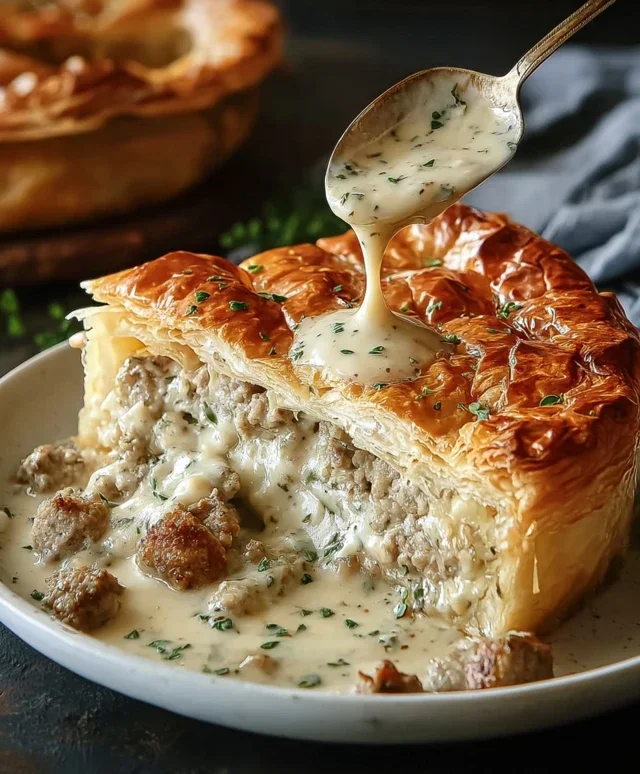 Sausage Gravy Puff Pie