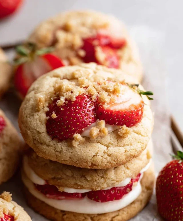Strawberry Shortcake Cookies