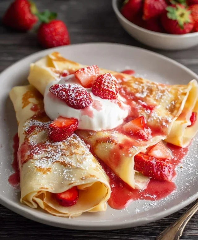 Strawberry Crepes