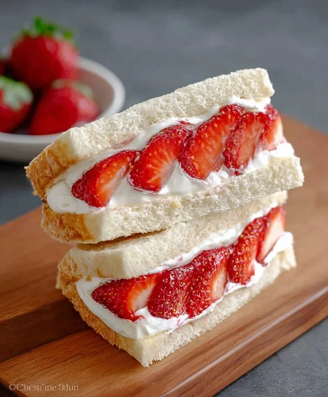 4-ingredient Strawberry Sando