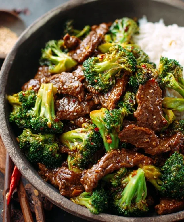 Chinese Beef and Broccoli (牛肉炒西兰花)