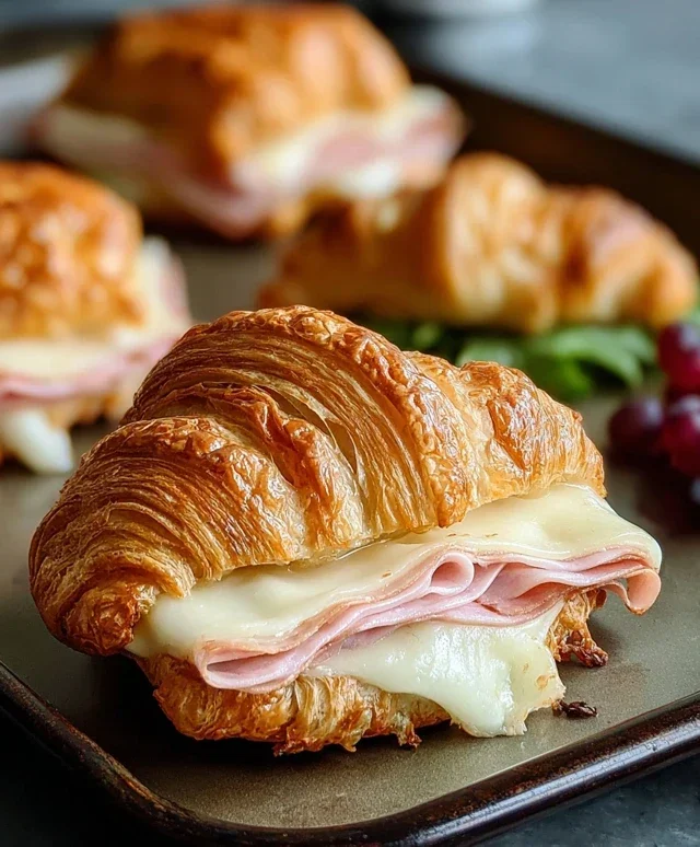 Turkey & Beef Beef Ham Croissant Melts