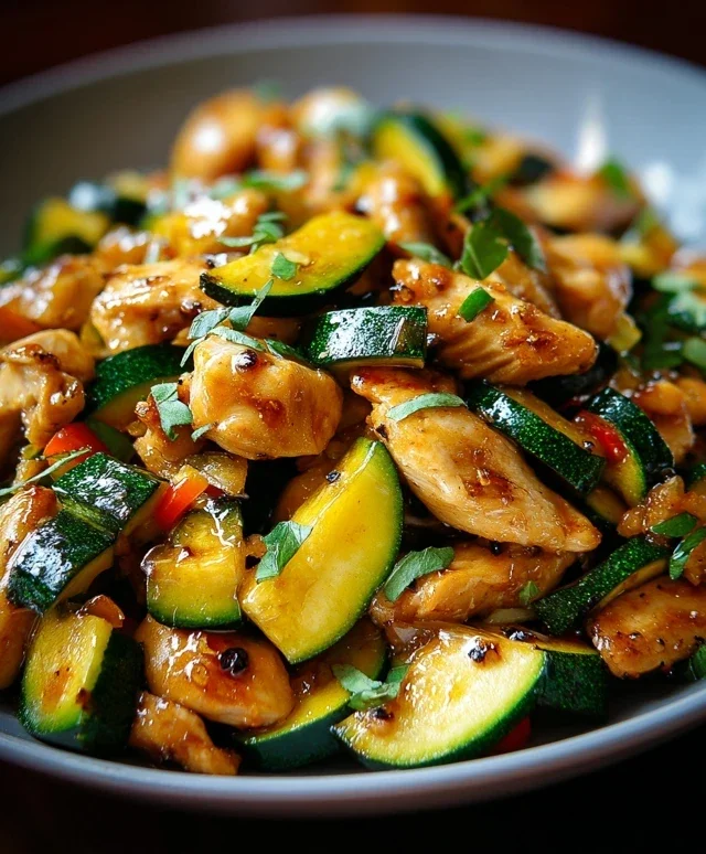 Chicken Zucchini Stir Fry