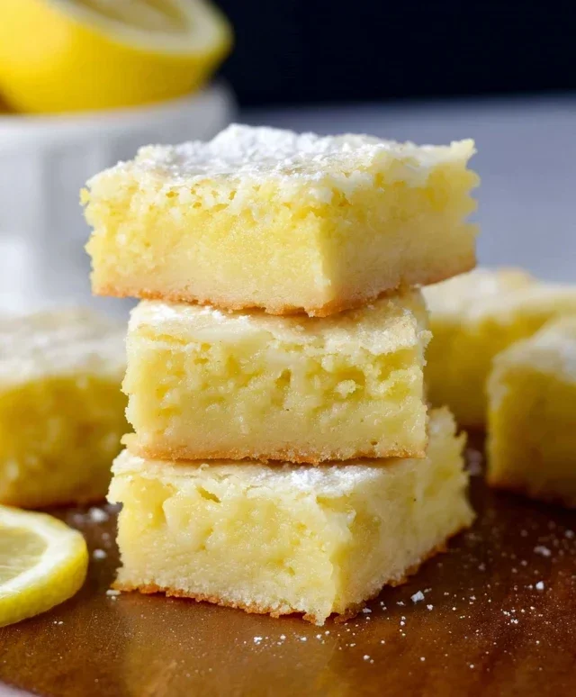 Easy Lemon Brownies Recipe