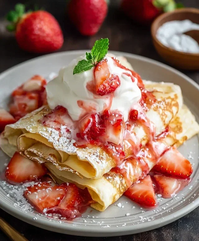 Strawberry Crepes