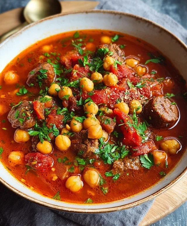 Beef Beef Chorizo Chickpea Stew