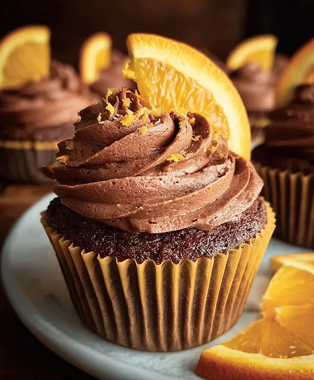 Orange Chocolate Cupcakes